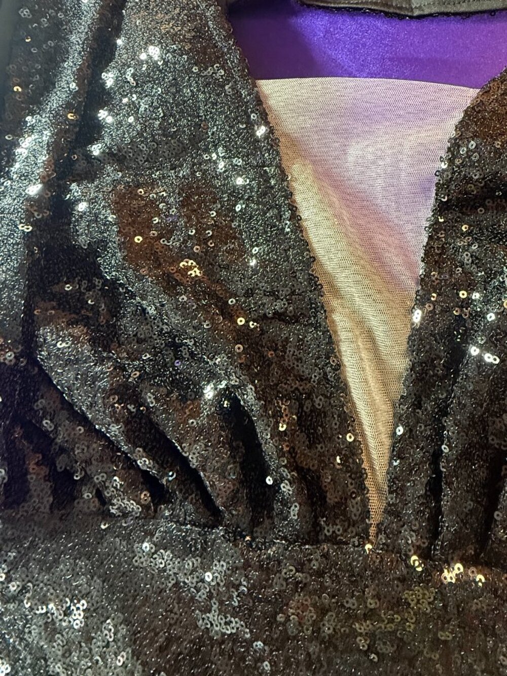 New 📌Babeyond Minimalist Design Shimmering Sequins 1920s Style Formal Dress - Picture 8 of 16